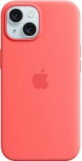 Акция на Панель Apple MagSafe Silicone Case для Apple iPhone 15 Guava (MT0V3ZM/A) от Rozetka