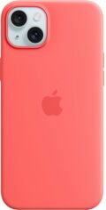 Акция на Панель Apple MagSafe Silicone Case для Apple iPhone 15 Plus Guava (MT163ZM/A) от Rozetka