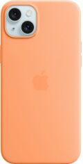 Акция на Панель Apple MagSafe Silicone Case для Apple iPhone 15 Plus Orange Sorbet (MT173ZM/A) от Rozetka