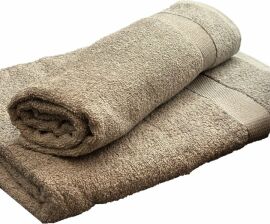 Акція на Набір 2 махрові рушники LeLit для ванної 50x90 + 70x140 см 8040 Сірий від Rozetka