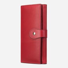 Акція на Жіночий гаманець шкіряний Vintage Червоний (leather-20356) від Rozetka