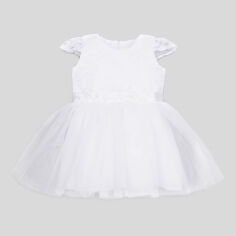 Акция на Дитяча літня святкова фатинова сукня для дівчинки LIS KRAЇNA 11520 90-92 см Біла от Rozetka