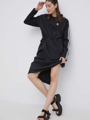 Акция на Сукня жіноча Adidas Originals Adicolor HC2059 32 Чорна от Rozetka