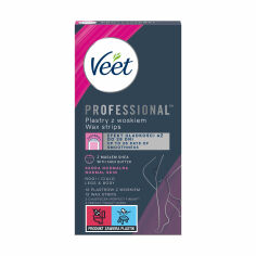 Акция на Воскові смужки для депіляції Veet Professional для нормальної шкіри, 12 шт от Eva