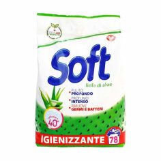 Акція на Універсальний пральний порошок Soft Linfa di Aloe з активним киснем, 78 циклів прання, 3.9 кг від Eva