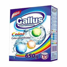 Акція на Пральний порошок Gallus Professional Color для кольорових речей, 10 циклів прання, 650 г від Eva