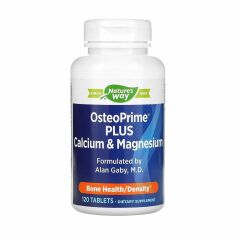 Акция на Дієтична добавка вітаміни та мінерали в таблетках Nature's Way OsteoPrime Plus Calcium & Magnesium ОстеоПрайм Плюс Кальцій та магній, 120 шт от Eva