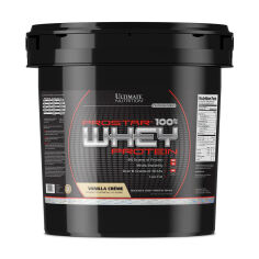 Акция на Дієтична добавка протеїн в порошку Ultimate Nutrition Prostar 100% Whey Protein Ваніль, 4.54 кг от Eva