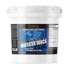 Акція на Дієтична добавка гейнер в порошку Ultimate Nutrition Muscle Juice 2544 Ваніль, 4.75 кг від Eva