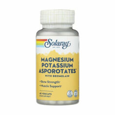 Акция на Аспартати магнію та калію Solaray Magnesium Potassium Asporotates, 60 вегетаріанських капсул от Eva
