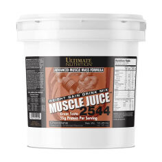 Акція на Дієтична добавка гейнер в порошку Ultimate Nutrition Muscle Juice 2544 Шоколад, 4.75 кг від Eva