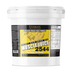 Акція на Дієтична добавка гейнер в порошку Ultimate Nutrition Muscle Juice 2544 Банан, 4.75 кг від Eva