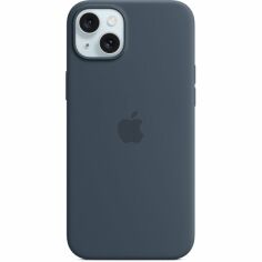 Акция на Чехол Apple для iPhone 15 Plus Silicone Case with MagSafe Storm Blue (MT123ZM/A) от MOYO