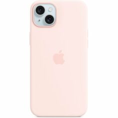 Акция на Чехол Apple для iPhone 15 Plus Silicone Case with MagSafe Light Pink (MT143ZM/A) от MOYO