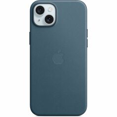Акция на Чехол Apple для iPhone 15 Plus FineWoven Case with MagSafe Pacific Blue (MT4D3ZM/A) от MOYO