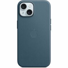 Акция на Чехол Apple для iPhone 15 FineWoven Case with MagSafe Pacific Blue (MT3G3ZM/A) от MOYO