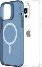 Акция на Панель Vokamo Clear MagSafe для Apple iPhone 15 Pro Max Blue/Transparent от Rozetka