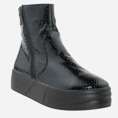Акция на Жіночі зимові черевики високі ROSS Rr4015 37 23.5 см Чорні от Rozetka