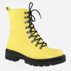 Акція на Жіночі зимові черевики високі Crisma RC0075-2 40 25 см Жовті від Rozetka