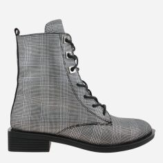Акція на Жіночі зимові черевики високі A&B R328 37 23.5 см Сірий/Чорний від Rozetka