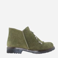 Акция на Жіночі зимові черевики низькі Classic Style RC73053-11 37 23.5 см Зелені от Rozetka