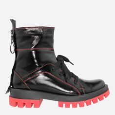 Акція на Жіночі зимові черевики високі Saurini RS01250 37 23.5 см Чорні від Rozetka