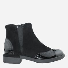 Акция на Жіночі зимові черевики низькі Kseniya RK802 37 23.5 см Чорні от Rozetka