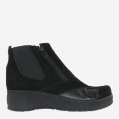 Акция на Жіночі зимові черевики низькі Olevit RO18214-11 37 23.5 см Чорні от Rozetka