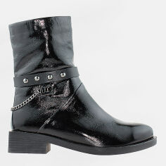 Акція на Жіночі зимові черевики високі Vira RV0540 37 23 см Чорні від Rozetka