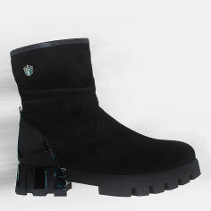 Акція на Жіночі зимові черевики високі Vira RV045-11 37 23 см Чорні від Rozetka