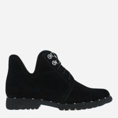 Акция на Жіночі зимові черевики низькі Olevit RO18217-11 37 23.5 см Чорні от Rozetka