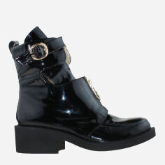 Акция на Жіночі зимові черевики високі Olevit RO19216 37 23.5 см Чорні от Rozetka