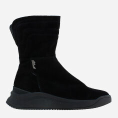 Акция на Жіночі зимові черевики високі Olevit RO5474-11 37 23.5 см Чорні от Rozetka