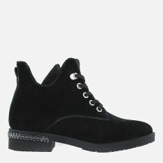 Акция на Жіночі черевики низькі Darini RD2063-11 37 23.5 см Чорні от Rozetka