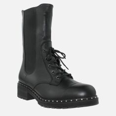 Акция на Жіночі зимові черевики високі Favi RF1517 37 23.5 см Чорні от Rozetka