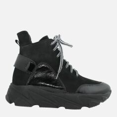 Акция на Жіночі зимові черевики високі Digsi RD4389 37 23.5 см Чорні от Rozetka