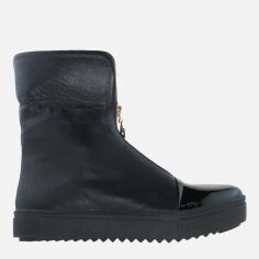 Акція на Жіночі зимові черевики високі Dalis RD553 37 23.5 см Чорні від Rozetka