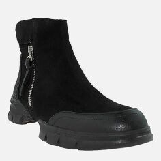 Акция на Жіночі зимові черевики низькі Dalis RD618 37 23.5 см Чорні от Rozetka