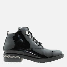 Акция на Жіночі черевики низькі Darini RD21754 38 24 см Чорні от Rozetka