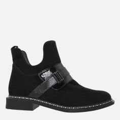 Акція на Жіночі зимові черевики низькі Digsi RD877-11 37 23.5 см Чорні від Rozetka