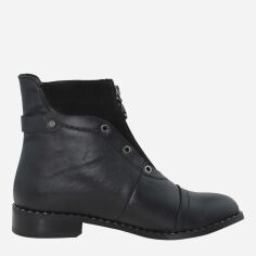 Акція на Жіночі зимові черевики високі Emilio RE0973 37 24 см Чорні від Rozetka