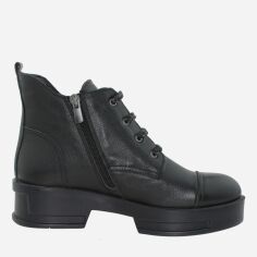 Акция на Жіночі зимові черевики низькі Goover Af21011.01 37 23.5 см Чорні от Rozetka