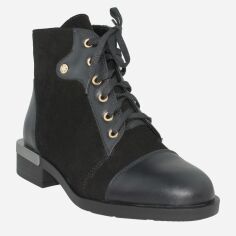 Акция на Жіночі черевики високі Emilio RE2526-11-2 36 22 см Чорні от Rozetka