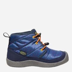 Акция на Дитячі черевики для хлопчика Keen Howser II Chukka Wp Y 1027750 34 (2) Хакі/Блакитний от Rozetka