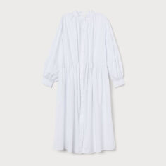 Акция на Сукня-сорочка міді осіння жіноча H&M 0855262-1 XS Біла от Rozetka