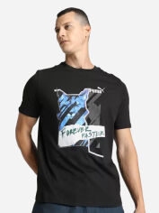 Акція на Футболка чоловіча Puma Graphics Photoprint Tee 67719201 S Чорна від Rozetka