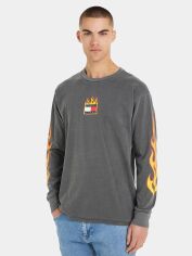 Акція на Лонгслів чоловічий Tommy Jeans DM0DM17741 S Сірий (8720645003298/8729645003298) від Rozetka
