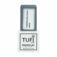 Акція на Лак для стемпінгу Tufi Profi Premium Stamping Nail Polish білий, 8 мл від Eva
