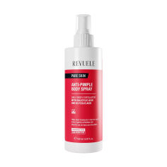 Акція на Спрей для тіла Revuele Pure Skin Anti-Pimple Body Spray проти прищів, з саліциловою та гліколевою кислотами, 150 мл від Eva