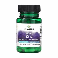 Акція на Цинк Swanson Albion Zinc 30 мг, 90 капсул від Eva